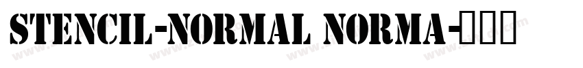 Stencil-Normal Norma字体转换